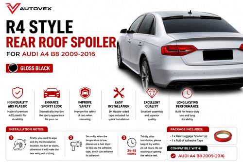 Style abs rear black roof - abs,